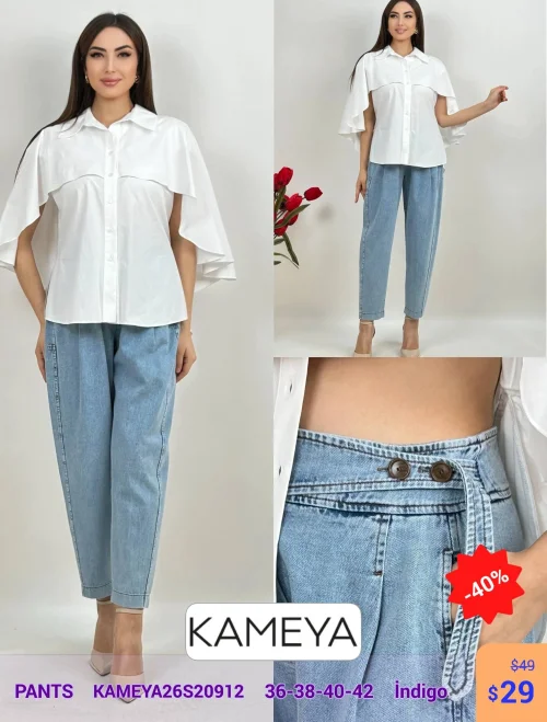 Брюки KAMEYA (Темно-синий, модель KAMEYA26S20912) оптом