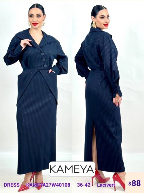 Платье KAMEYA (Темно-синий, модель KAMEVA27W40108) оптом