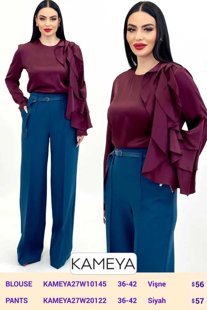 Блузка KAMEYA (Wine, модель KAMEYA27W10145) оптом