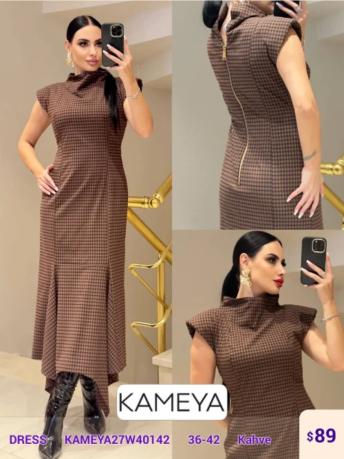 Платье KAMEYA (Brown, модель KAMEYA27W40142) оптом