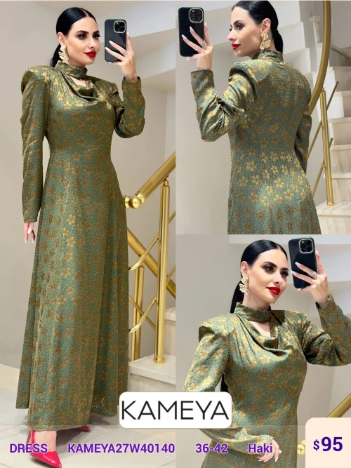 Платье KAMEYA (Olive, модель KAMEYA27W40140) оптом