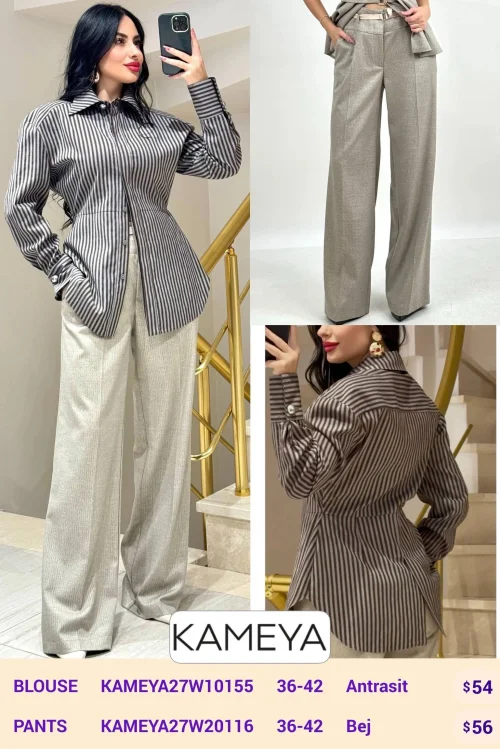 Блузка KAMEYA (Dark gray, модель KAMEYA27W10155) оптом