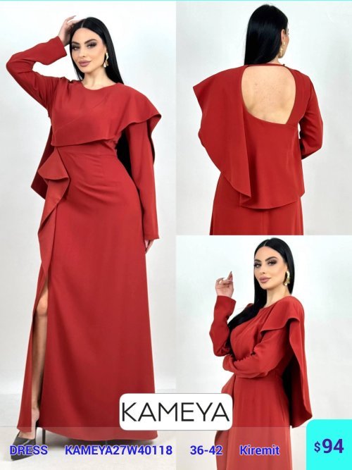 Платье KAMEYA (Терракотовый, модель KAMEYA27W40118) оптом