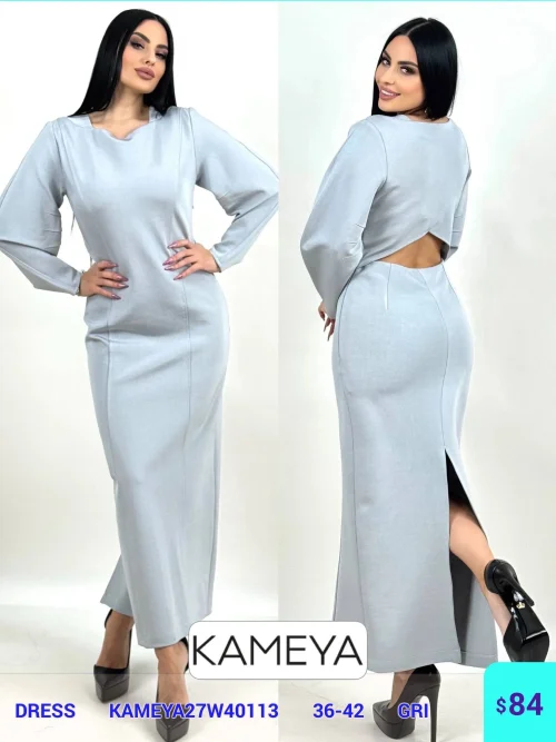 Платье KAMEYA (Серый, модель KAMEYA27W40113) оптом