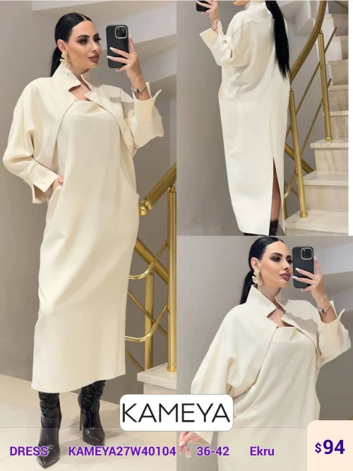 Платье KAMEYA (Cream, модель KAMEYA27W40104) оптом
