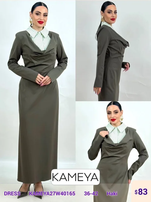 Платье KAMEYA (Оливковый, модель KAMEYA27W40165) оптом