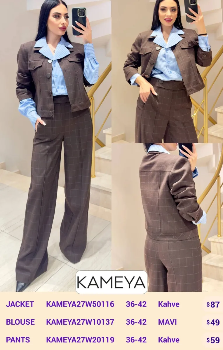 Блузка KAMEYA (Blue, модель KAMEYA27W10137) оптом