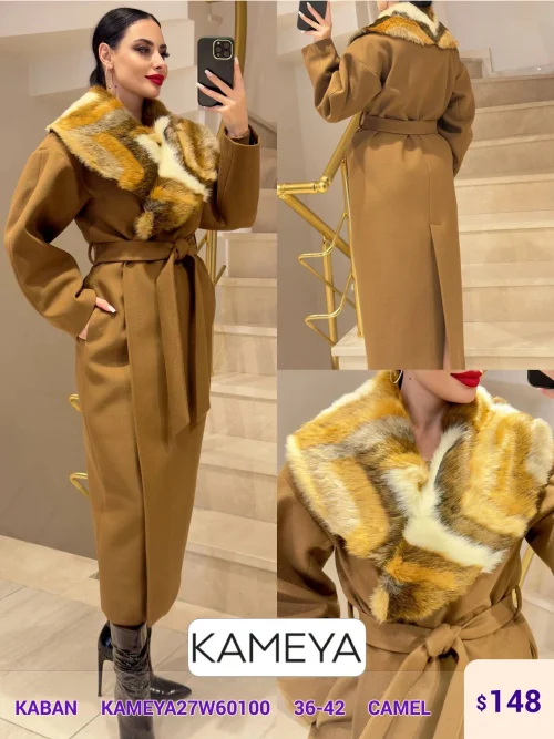 Пальто KAMEYA (Camel, модель KAMEYA27W60100) оптом