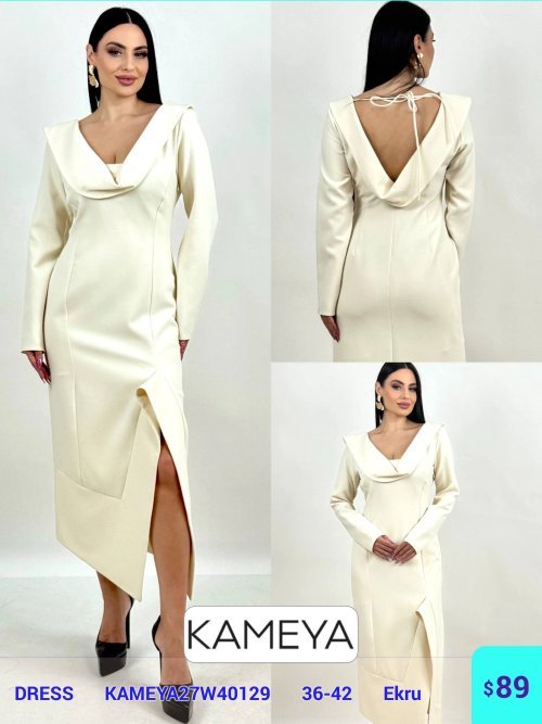 Платье KAMEYA (Кремовый, модель KAMEYA27W40129) оптом