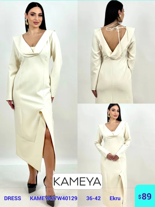 Платье KAMEYA (Кремовый, модель KAMEYA27W40129) оптом