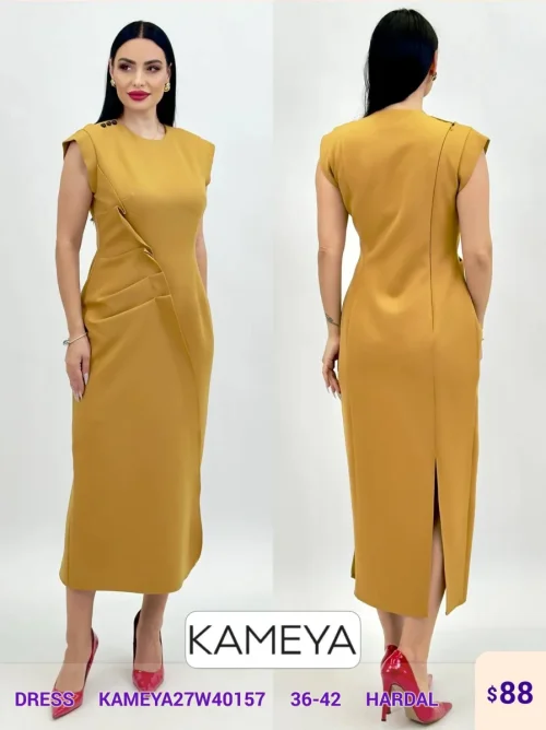 Платье KAMEYA (Mustard, модель KAMEYA27W40157) оптом