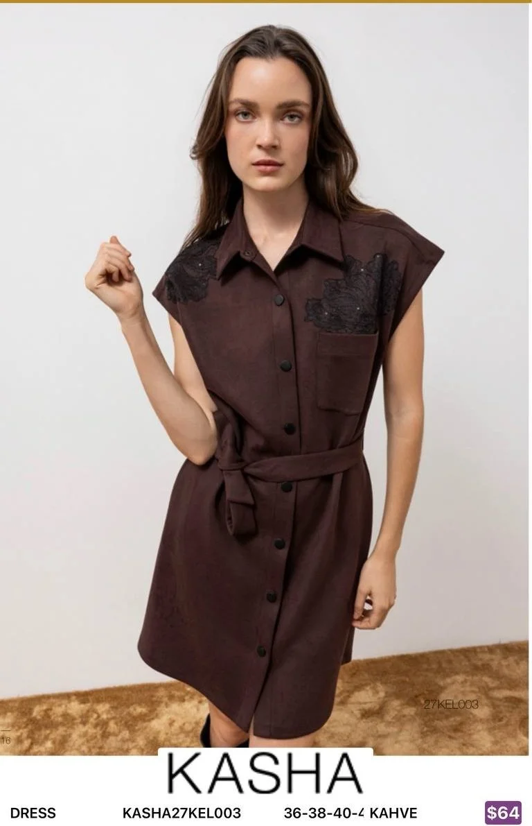 Платье Kasha (Brown, модель KASHA27KEL003) оптом