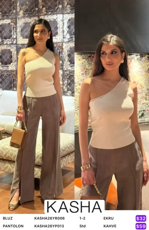 Брюки Kasha (Кремовый, модель KASHA26YR006) оптом
