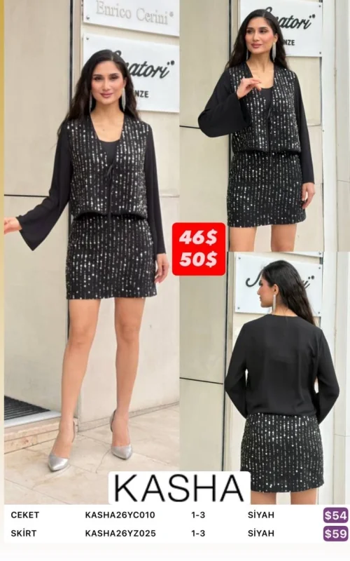 Юбка Kasha (Черный, модель KASHA26YC010) оптом
