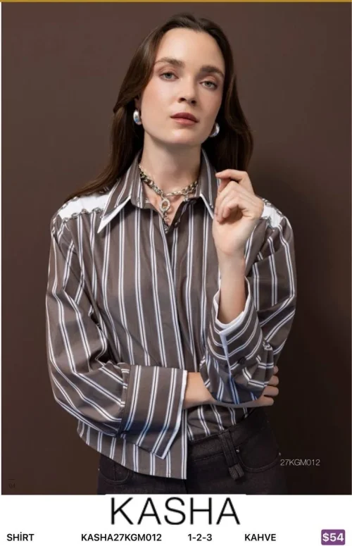 Рубашка Kasha (Brown, модель KASHA27KGM012) оптом