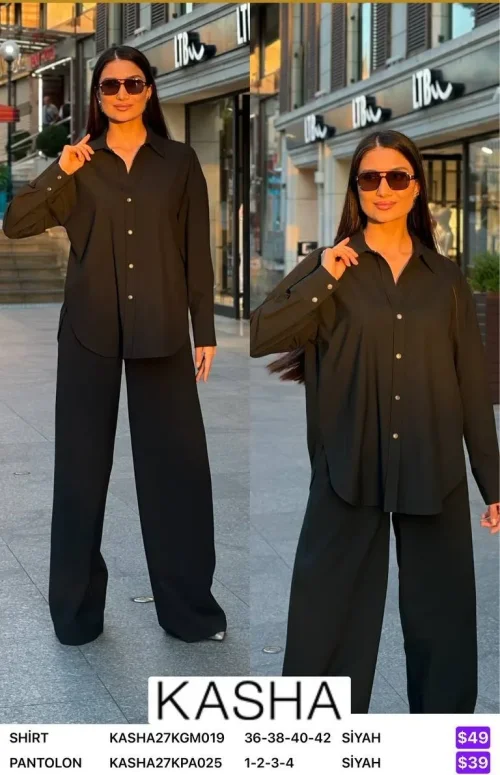 Рубашка Kasha (Black, модель KASHA27KGM019) оптом