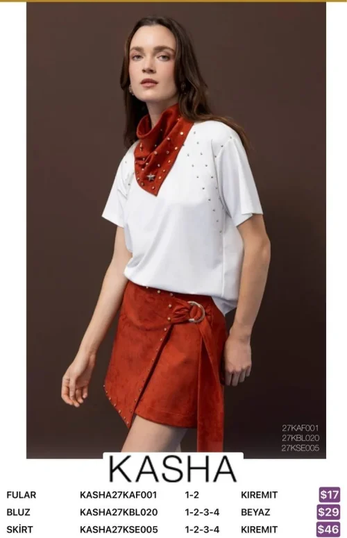 Блузка Kasha (White, модель KASHA27KBL020) оптом