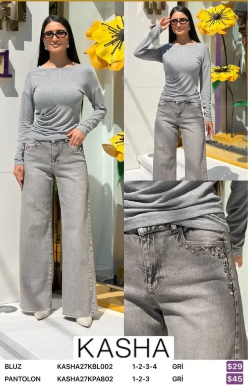 Брюки Kasha (Gray, модель KASHA27KPA802) оптом