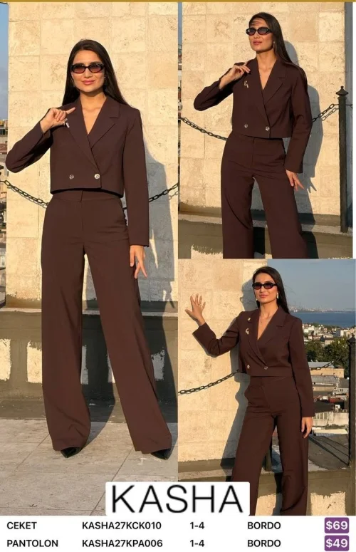 Жакет Kasha (Burgundy, модель KASHA27KCK010) оптом
