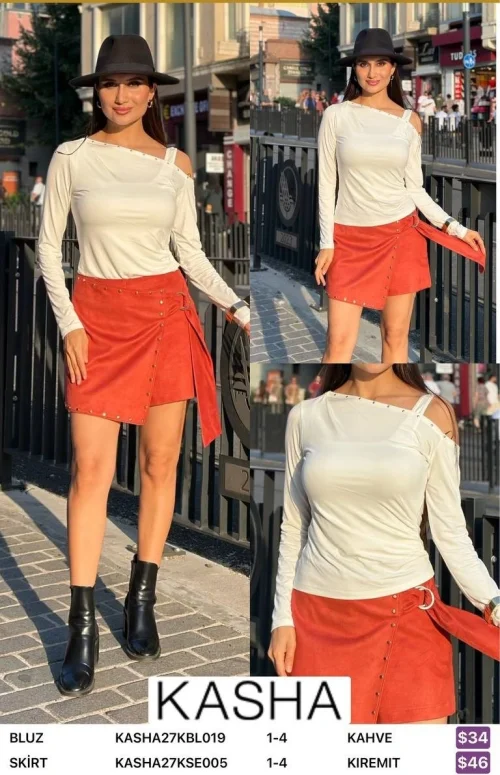Блузка Kasha (Brown, модель KASHA27KBL019) оптом