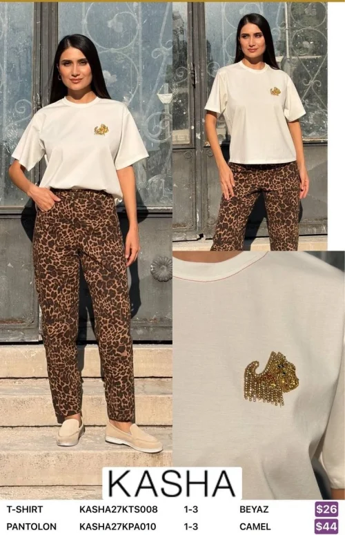 Футболка Kasha (White, модель KASHA27KTS008) оптом