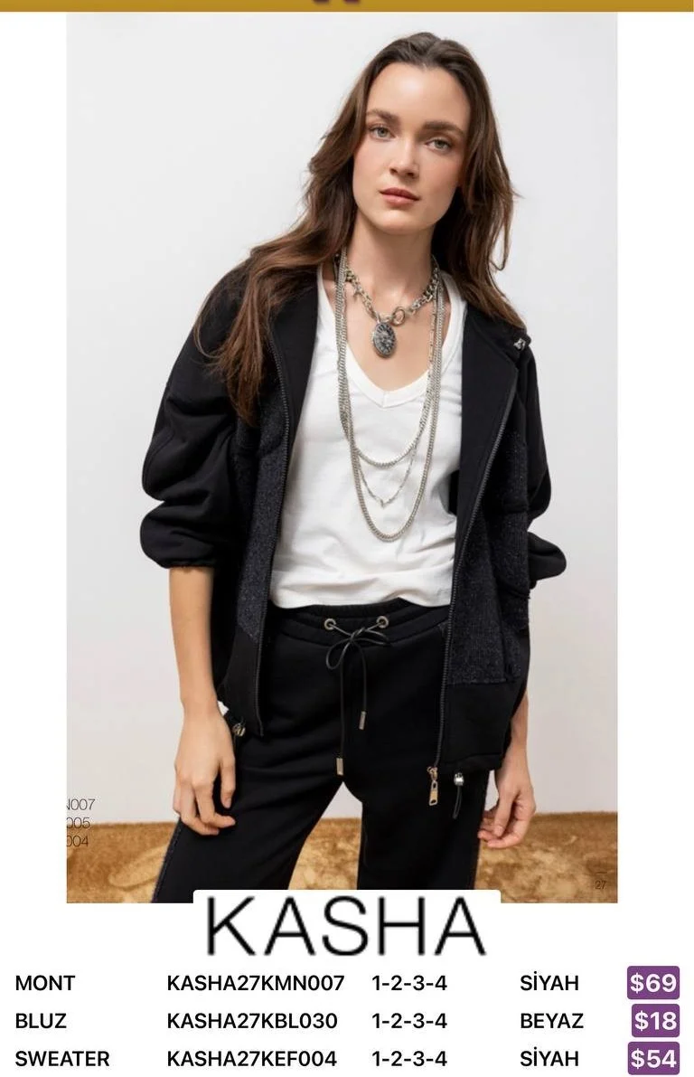 Жакет Kasha (Black, модель KASHA27KMN007) оптом