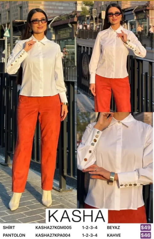 Рубашка Kasha (White, модель KASHA27KGM005) оптом