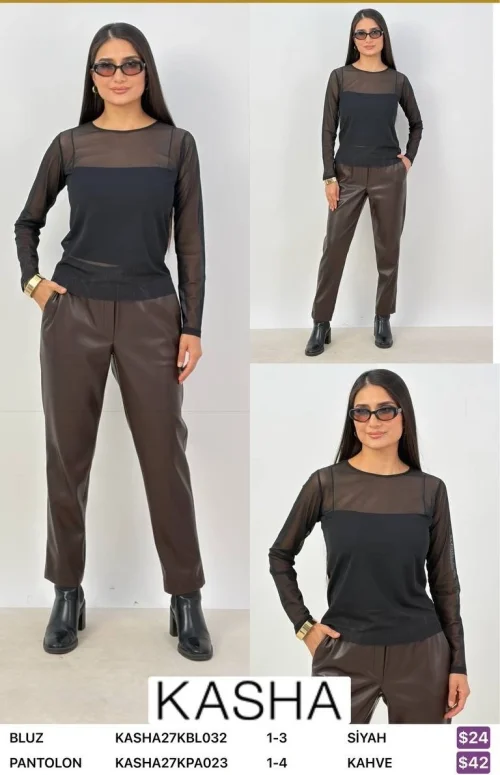 Блузка Kasha (Black, модель KASHA27KBL032) оптом