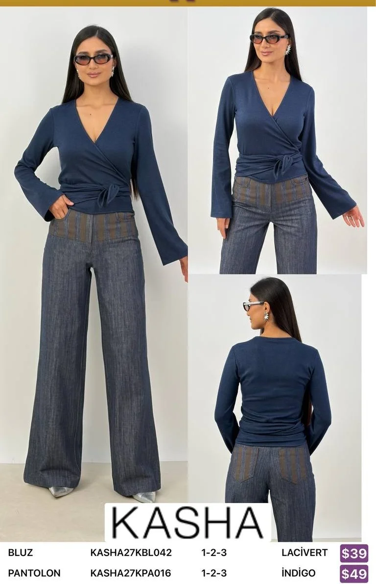 Блузка Kasha (Navy, модель KASHA27KBL042) оптом