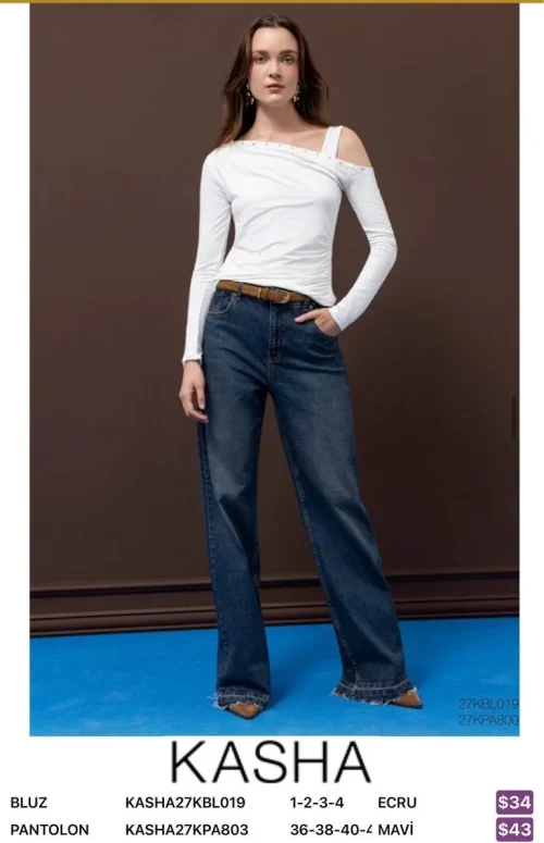 Блузка Kasha (Cream, модель KASHA27KBL019) оптом