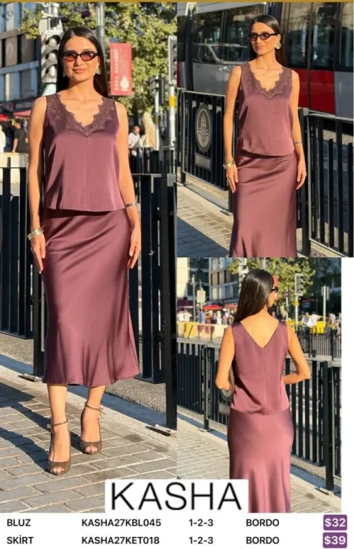 Юбка Kasha (Burgundy, модель KASHA27KET018) оптом