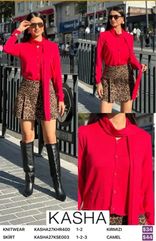 Трикотаж Kasha (Red, модель KASHA27KHR400) оптом
