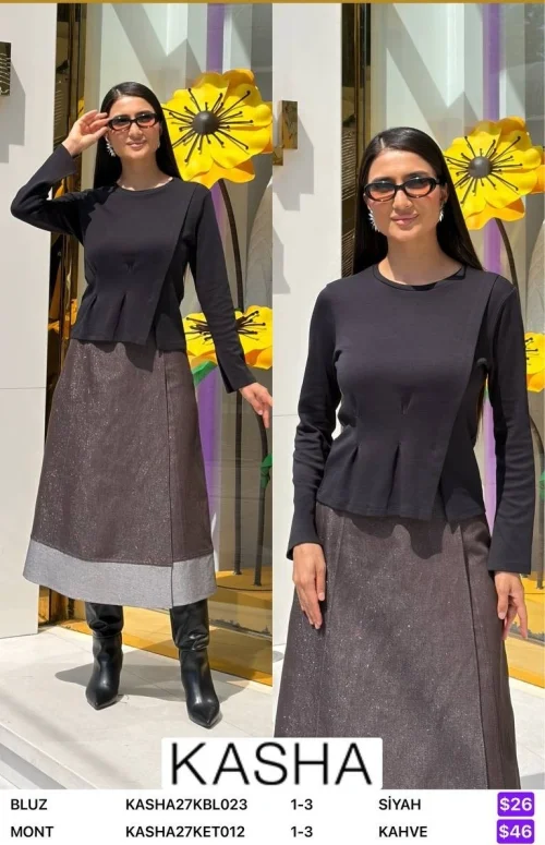 Блузка Kasha (Black, модель KASHA27KBL023) оптом