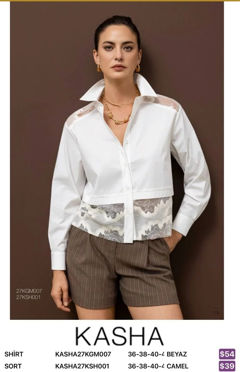 Рубашка Kasha (White, модель KASHA27KGM007) оптом