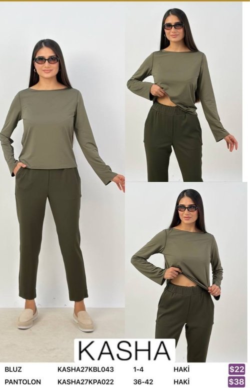 Брюки Kasha (Olive, модель KASHA27KPA022) оптом