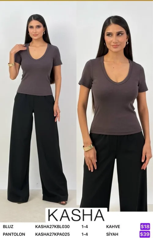 Блузка Kasha (Brown, модель KASHA27KBL030) оптом