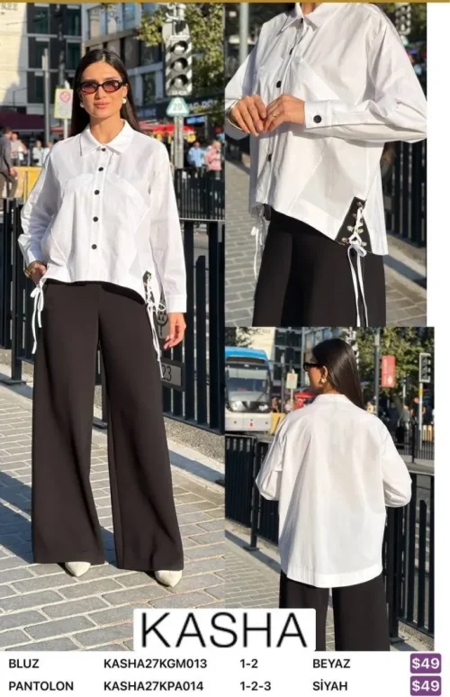 Блузка Kasha (White, модель KASHA27KGM013) оптом