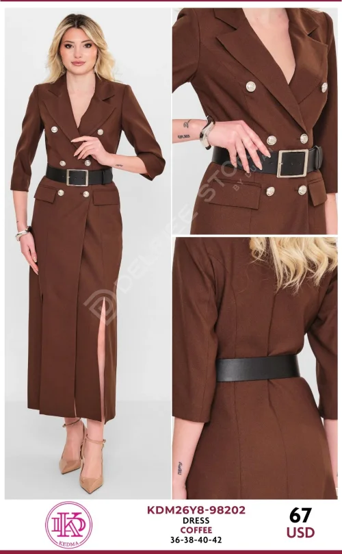 Платье KEDMA (Brown, модель KDM26Y8-98202) оптом