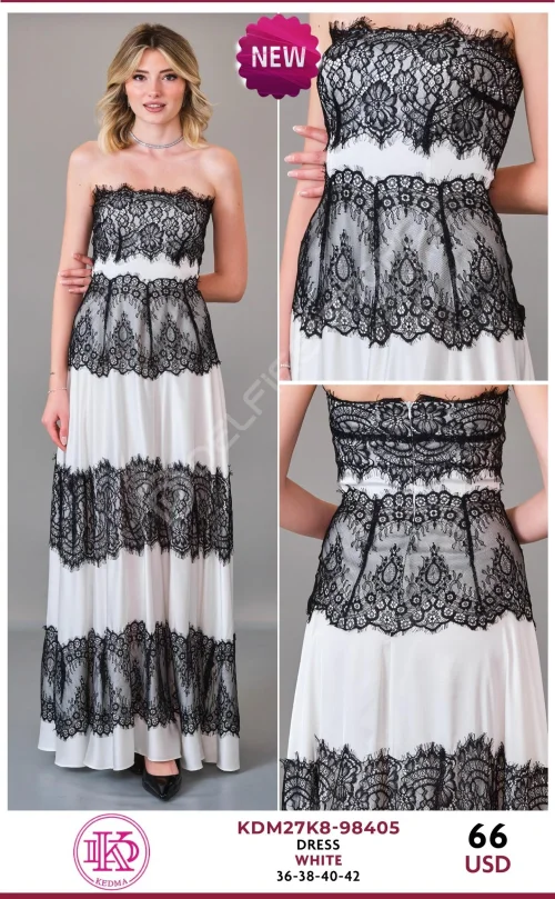 Платье KEDMA (White, модель KDM27K8-98405) оптом