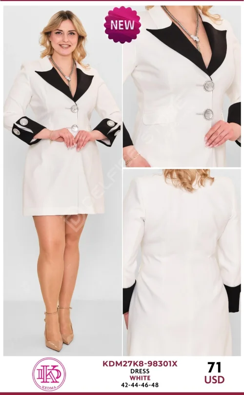 Платье KEDMA (White, модель KDM27K8-98301X) оптом