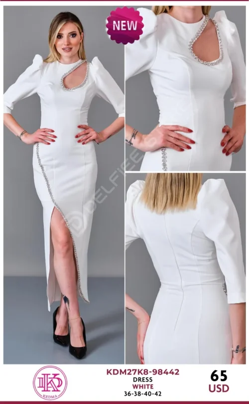 Платье KEDMA (White, модель KDM27K8-98442) оптом