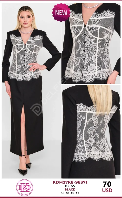 Платье KEDMA (Black, модель KDM27K8-98371) оптом