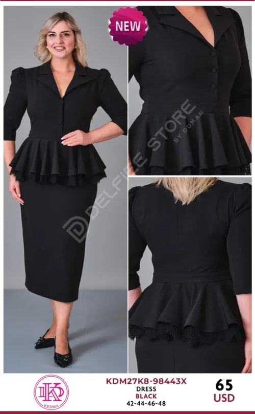 Платье KEDMA (Black, модель KDM27K8-98443X) оптом