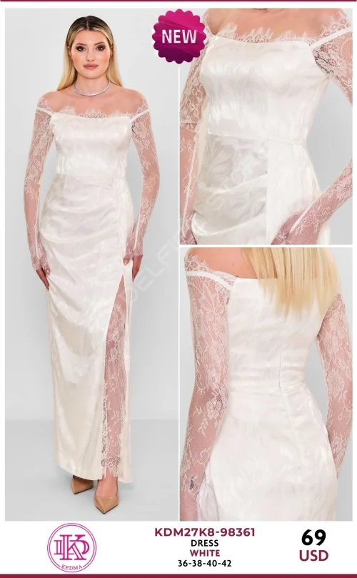 Платье KEDMA (White, модель KDM27K8-98361) оптом