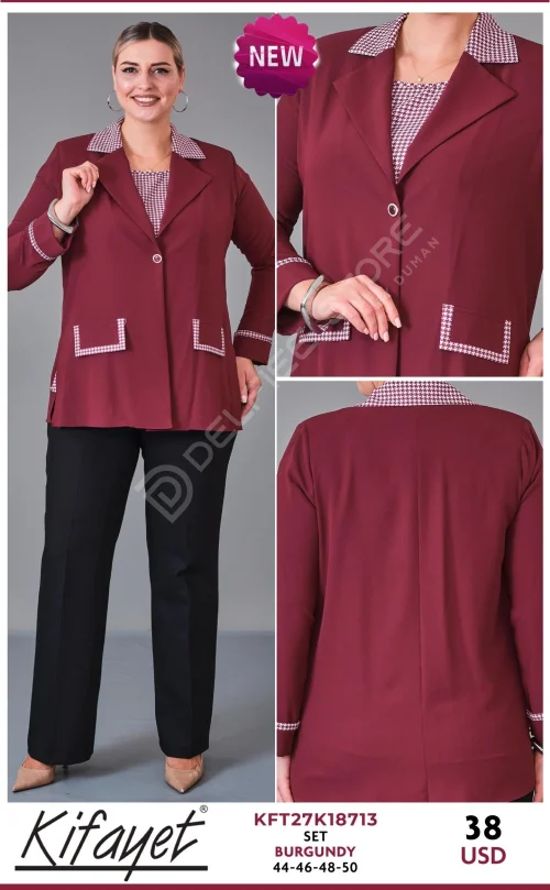 Костюмы и комплекты KIFAYET (Burgundy, модель KFT27K18713) оптом