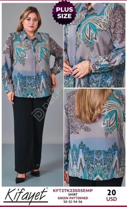 Рубашка KIFAYET (Green, модель KFT27K23505EMP) оптом