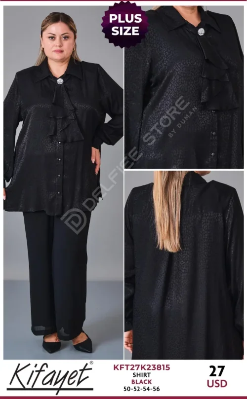 Рубашка KIFAYET (Black, модель KFT27K23815) оптом