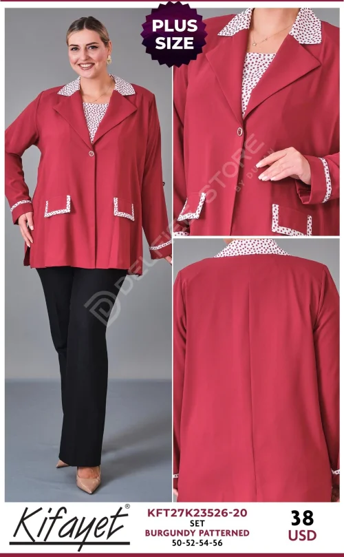 Костюмы и комплекты KIFAYET (Burgundy, модель KFT27K23526-20) оптом