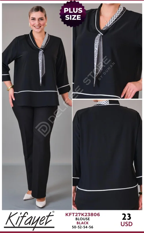 Блузка KIFAYET (Black, модель KFT27K23806) оптом