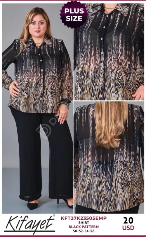Рубашка KIFAYET (Black, модель KFT27K23505EMP) оптом